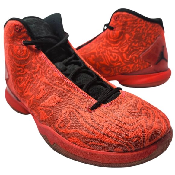 Air Jordan Super Fly 4 Gym Red Jacquard 812870-605 Basketball Shoes Men's Size 9 - Picture 1 of 13